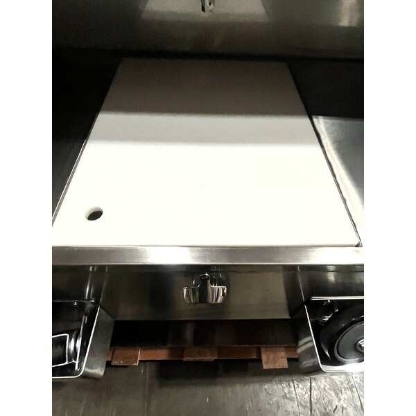 Scratch and Dent Regency 63" Basic Stainless Steel Portable Bar with Two Removable Speed Rails and Ice Bin
