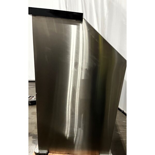 Scratch and Dent Regency 63" Basic Stainless Steel Portable Bar with Two Removable Speed Rails and Ice Bin