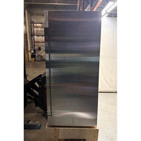 Scratch and Dent Avantco SS-3F-HC 81 5/16" Stainless Steel Solid Door Reach-In Freezer