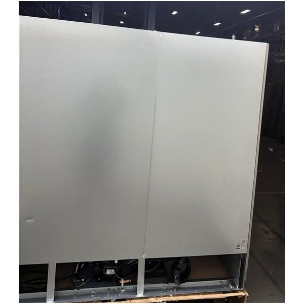 Scratch and Dent Avantco SS-3F-HC 81 5/16" Stainless Steel Solid Door Reach-In Freezer