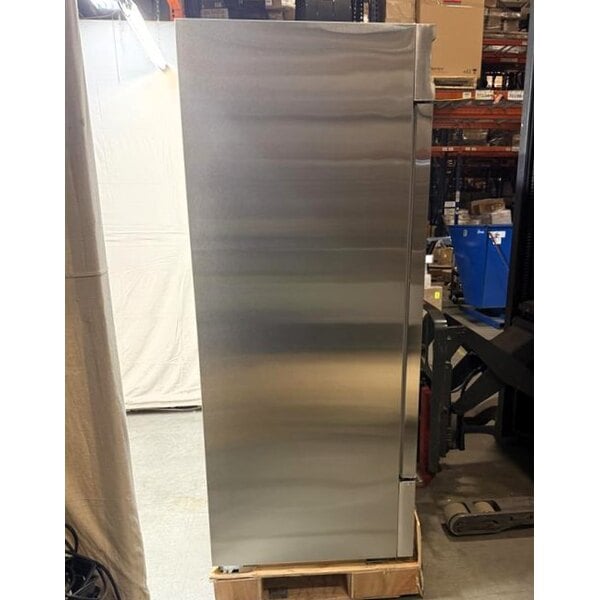 Scratch and Dent Avantco SS-3F-HC 81 5/16" Stainless Steel Solid Door Reach-In Freezer
