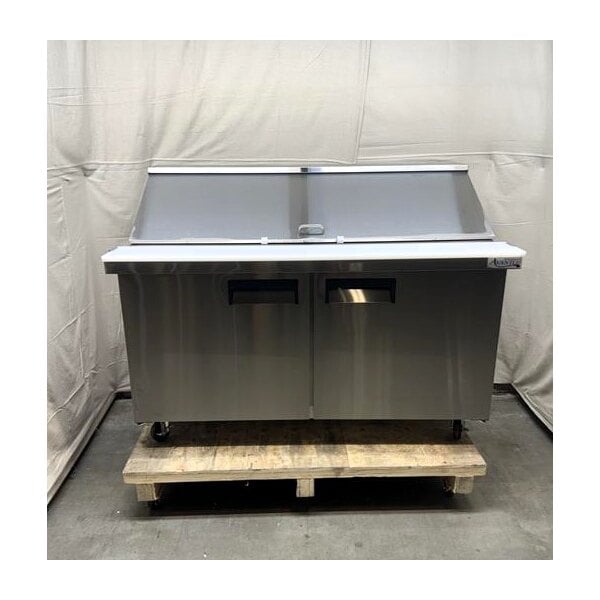 Scratch and Dent Avantco APT-60M-HC 60" 2 Door Mega Top Refrigerated Sandwich Prep Table