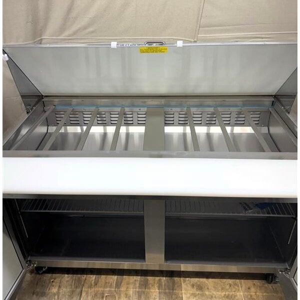 Scratch and Dent Avantco APT-60M-HC 60" 2 Door Mega Top Refrigerated Sandwich Prep Table