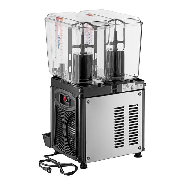 Scratch and Dent Carnival King Double 5 Gallon Bowl Refrigerated Beverage Dispenser - 120V