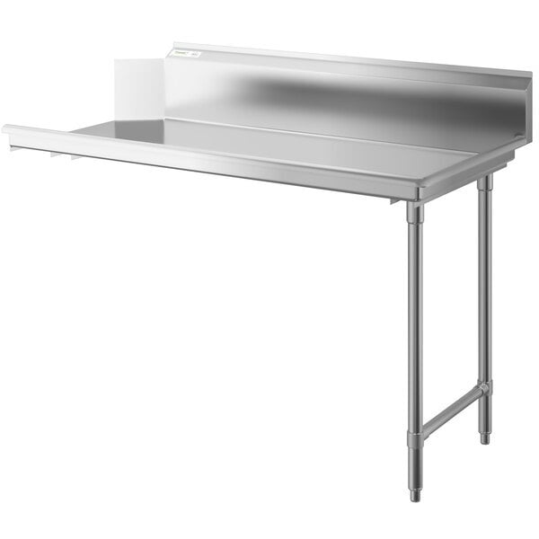 Scratch and Dent Regency 16 Gauge 5' Clean Dish Table - Right Drainboard