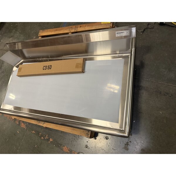 Scratch and Dent Regency 16 Gauge 5' Clean Dish Table - Right Drainboard