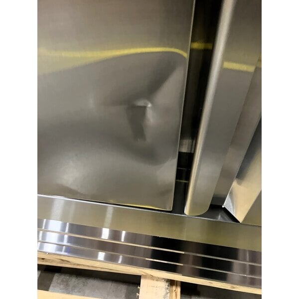 Scratch and Dent Avantco SS-3F-HC 81 5/16" Stainless Steel Solid Door Reach-In Freezer