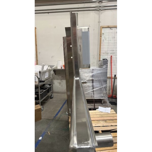 Scratch and Dent Regency 6' 16-Gauge Stainless Steel Soiled L-Shape Dishtable - Left Landing