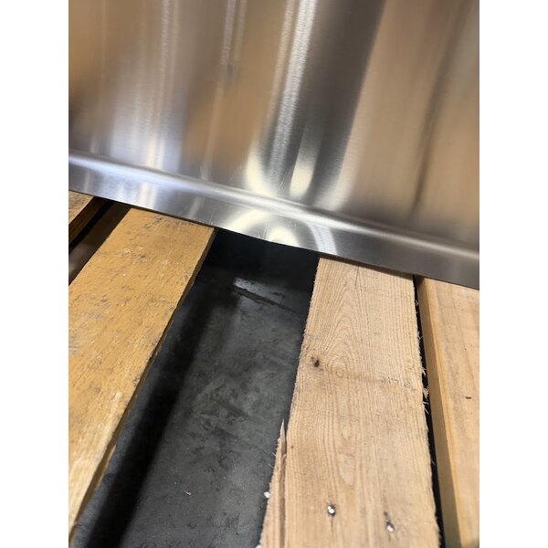Scratch and Dent Regency 6' 16-Gauge Stainless Steel Soiled L-Shape Dishtable - Left Landing