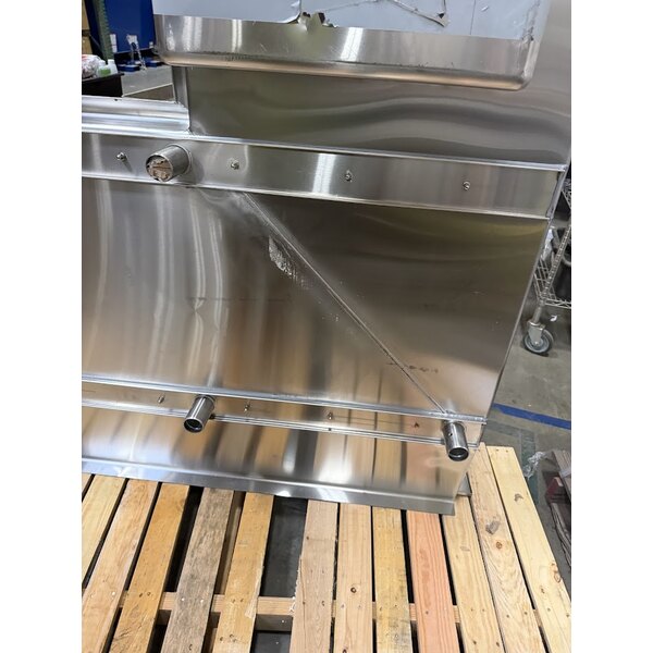 Scratch and Dent Regency 6' 16-Gauge Stainless Steel Soiled L-Shape Dishtable - Left Landing