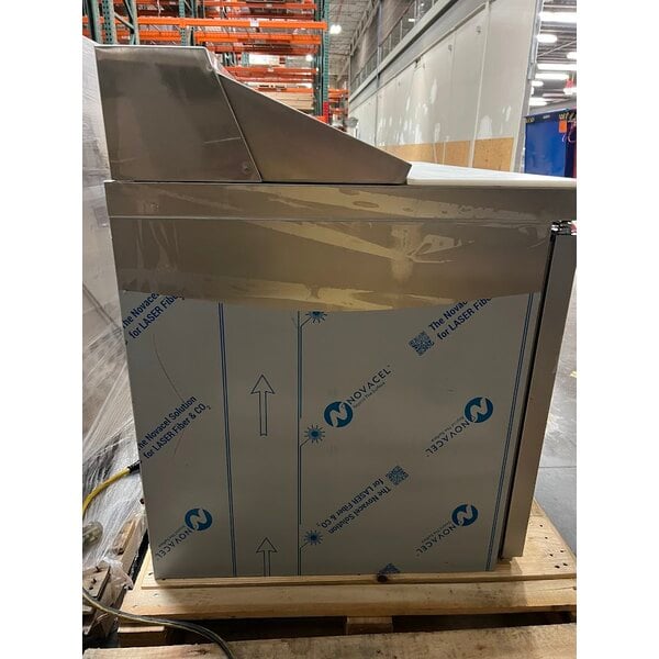 Scratch and Dent Continental Refrigerator SW48-N-12 48" 2 Door Refrigerated Sandwich Prep Table