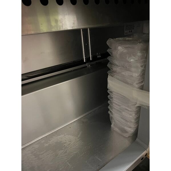 Scratch and Dent Continental Refrigerator SW48-N-12 48" 2 Door Refrigerated Sandwich Prep Table