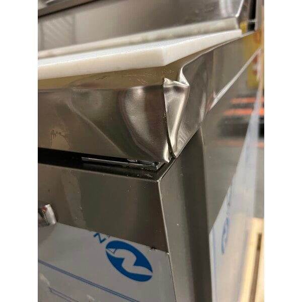 Scratch and Dent Continental Refrigerator SW48-N-12 48" 2 Door Refrigerated Sandwich Prep Table