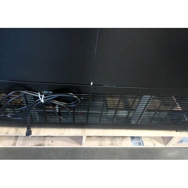 Scratch and Dent Avantco GDC-49-HC 53" Black Swing Glass Door Merchandiser Refrigerator with LED Lighting