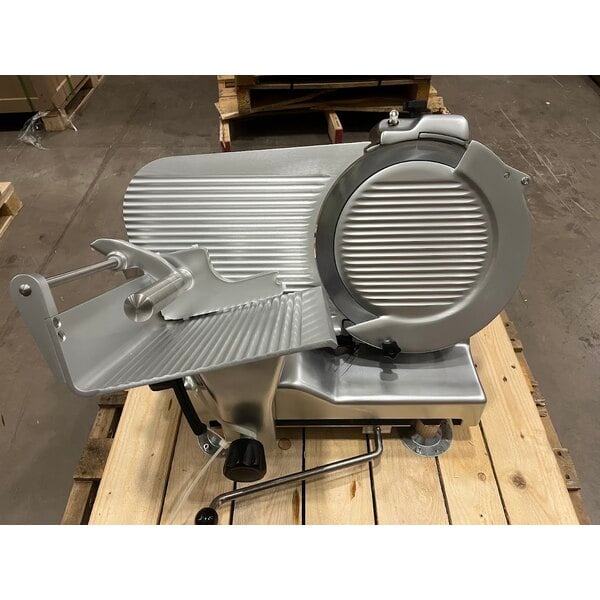 Scratch and Dent Estella SLM13 13" Heavy-Duty Manual Meat Slicer - 1/2 hp