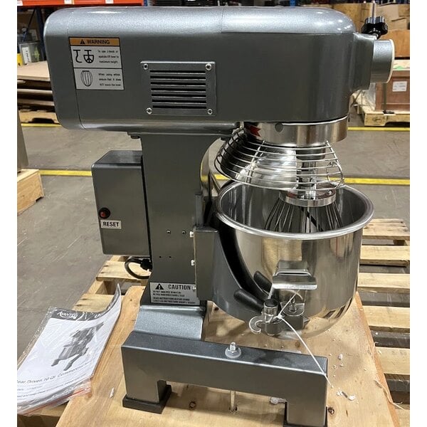 Scratch and Dent Avantco MX10H 10 Qt. Planetary Stand Mixer with Guard & Standard Accessories - 120V, 3/4 hp