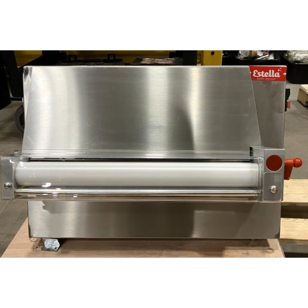 Scratch and Dent Estella EDS18S 18" Countertop One Stage Dough Sheeter - 120V, 1/2 HP