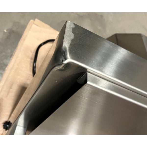 Scratch and Dent Estella EDS18S 18" Countertop One Stage Dough Sheeter - 120V, 1/2 HP
