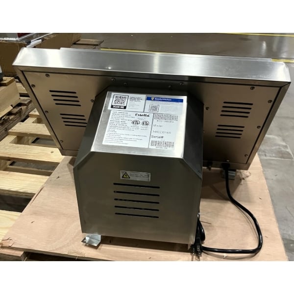 Scratch and Dent Estella EDS18S 18" Countertop One Stage Dough Sheeter - 120V, 1/2 HP