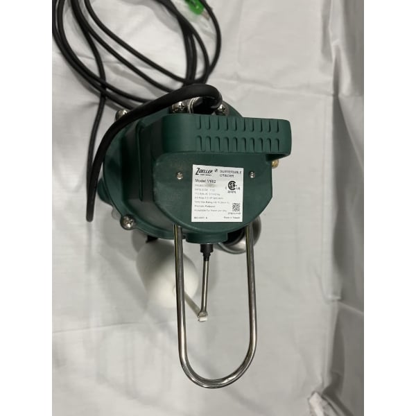 Scratch and Dent Zoeller 802-0001 Shark Series Submersible Grinder Pump with Vertical Float Switch and 2" NPT Discharge - 115V