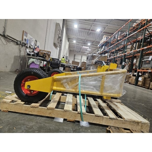Scratch and Dent Vestil ALL-T-2-48 2,000 lb. All-Terrain Pallet Truck with 9 1/2" - 26" x 48" Width-Adjustable Forks