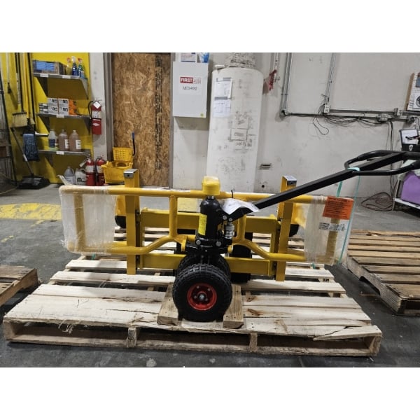 Scratch and Dent Vestil ALL-T-2-48 2,000 lb. All-Terrain Pallet Truck with 9 1/2" - 26" x 48" Width-Adjustable Forks
