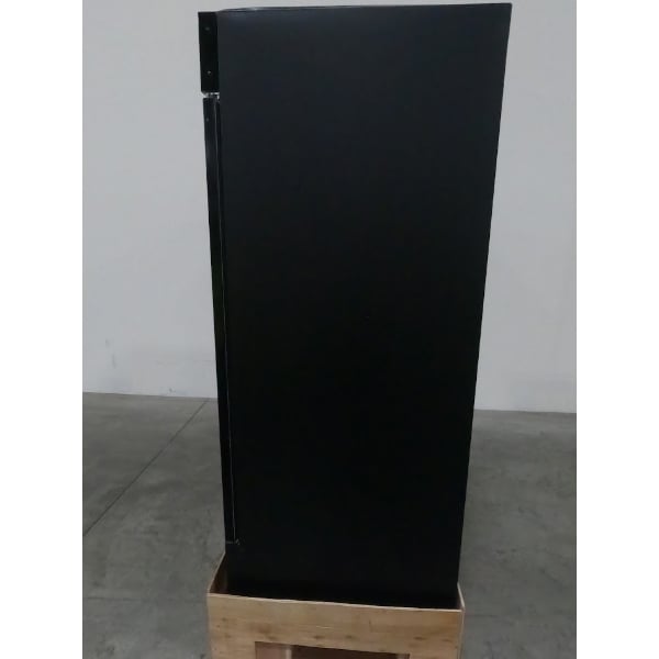 Scratch and Dent Avantco GDC-49-HC 53" Black Swing Glass Door Merchandiser Refrigerator with LED Lighting
