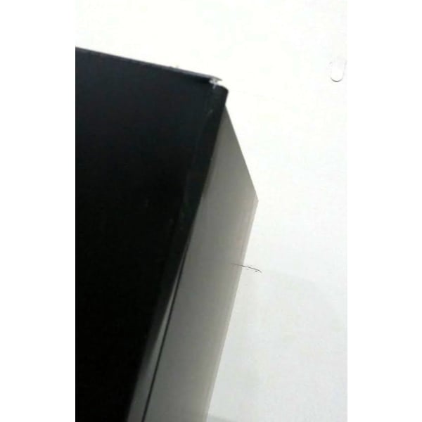 Scratch and Dent Avantco GDC-49-HC 53" Black Swing Glass Door Merchandiser Refrigerator with LED Lighting