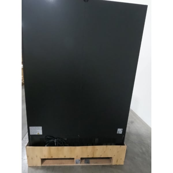 Scratch and Dent Avantco GDC-49-HC 53" Black Swing Glass Door Merchandiser Refrigerator with LED Lighting