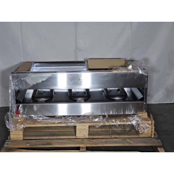 Scratch and Dent Cooking Performance Group GM-CPG-36-NL 36" Gas Countertop Griddle with Manual Controls - 90,000 BTU