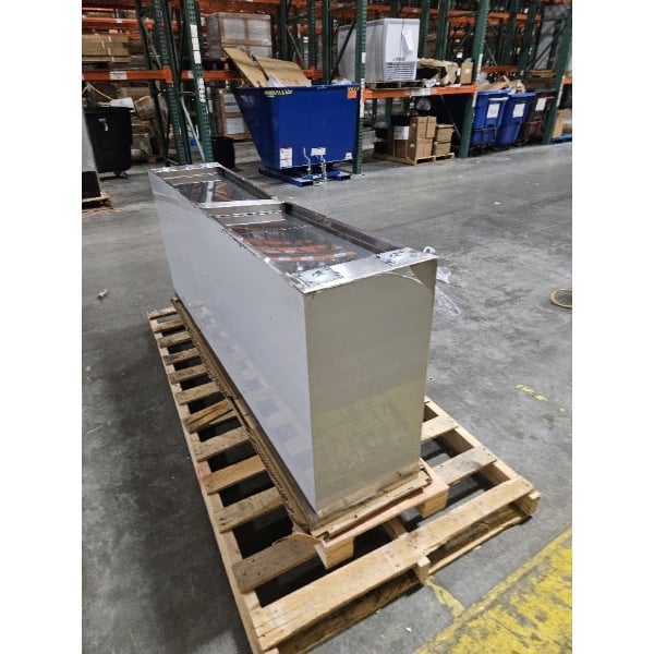 Scratch and Dent Regency 15" x 72" 18 Gauge Type 304 Stainless Steel Dish Cabinet with Adjustable Midshelf