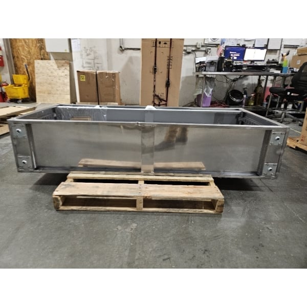 Scratch and Dent Regency 15" x 72" 18 Gauge Type 304 Stainless Steel Dish Cabinet with Adjustable Midshelf