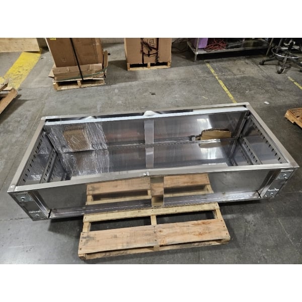 Scratch and Dent Regency 15" x 72" 18 Gauge Type 304 Stainless Steel Dish Cabinet with Adjustable Midshelf