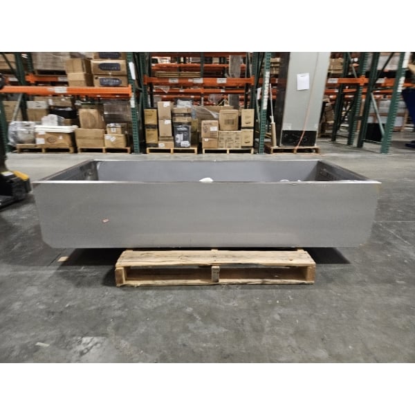Scratch and Dent Regency 15" x 72" 18 Gauge Type 304 Stainless Steel Dish Cabinet with Adjustable Midshelf