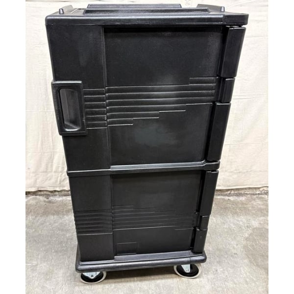 Scratch and Dent Cambro UPC800110 Ultra Camcart® Black Insulated Food Pan Carrier - Holds 12 Pans