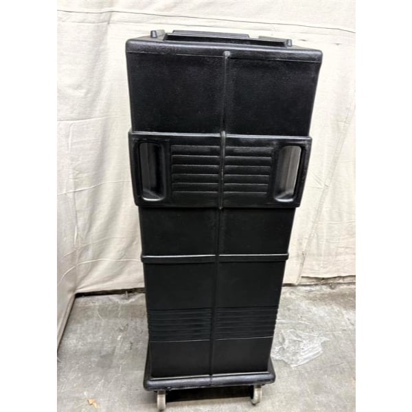 Scratch and Dent Cambro UPC800110 Ultra Camcart® Black Insulated Food Pan Carrier - Holds 12 Pans