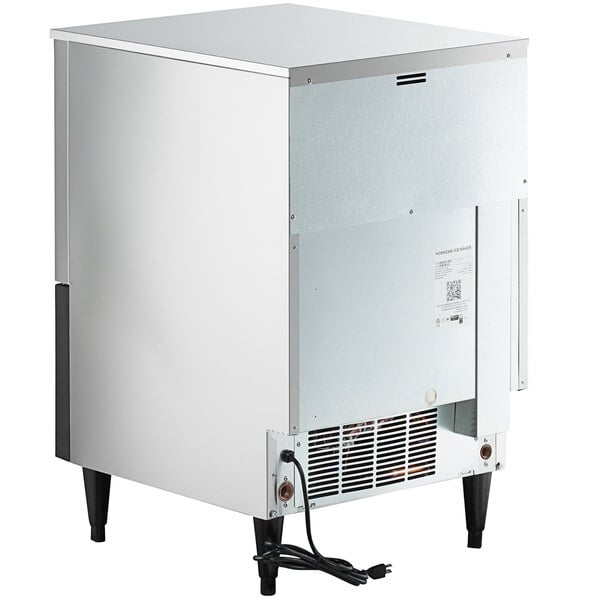 Scratch and Dent Hoshizaki KM-161BAK 23 3/4" ADA-Compliant Air-Cooled Undercounter Crescent Cube Ice Machine with 78 lb. Storage - 156 lb., 115V