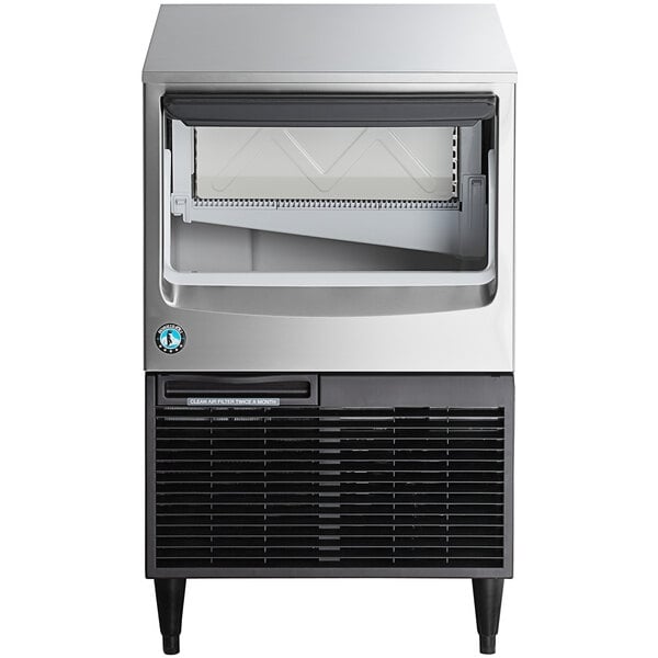 Scratch and Dent Hoshizaki KM-161BAK 23 3/4" ADA-Compliant Air-Cooled Undercounter Crescent Cube Ice Machine with 78 lb. Storage - 156 lb., 115V
