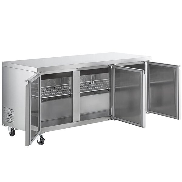 Scratch and Dent Avantco SS-UC-72R-HC 72" Undercounter Refrigerator