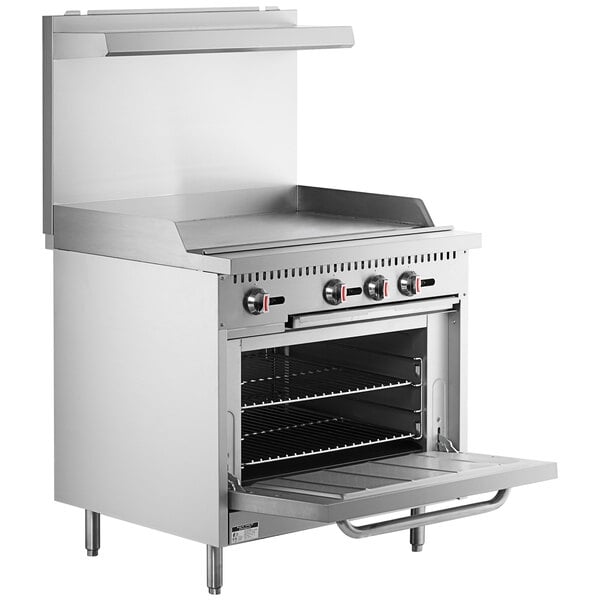 Scratch and Dent Cooking Performance Group S36-G36-N Natural Gas 36" Range with 36" Griddle and 1 Standard Oven - 90,000 BTU