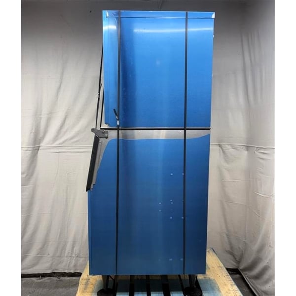 Scratch and Dent Hoshizaki KM-322MAK Slim-Line Series 22" Air-Cooled Modular Crescent Ice Machine with Stainless Steel Finish and 300 lb. Storage - 489 lb., 115V, 1 Phase