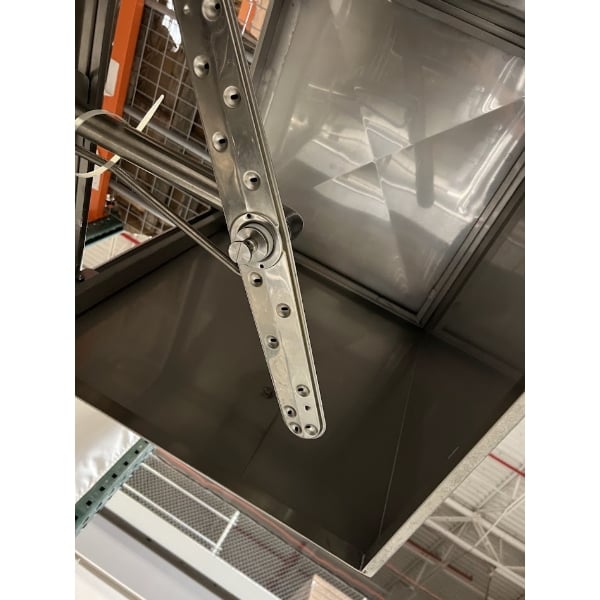 Scratch and Dent MainStreet Equipment HTDT Single Rack High-Temperature Door-Type Dish Machine with Booster Heater - 208-240V, 3 Phase