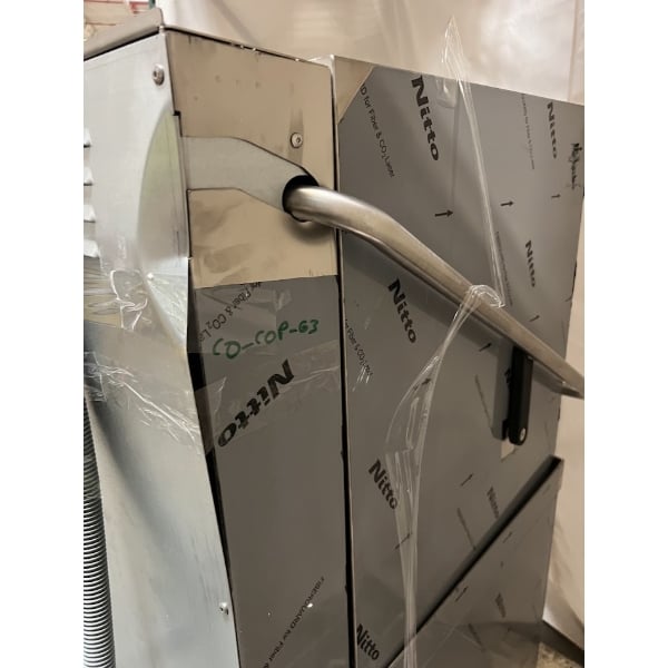 Scratch and Dent MainStreet Equipment HTDT Single Rack High-Temperature Door-Type Dish Machine with Booster Heater - 208-240V, 3 Phase