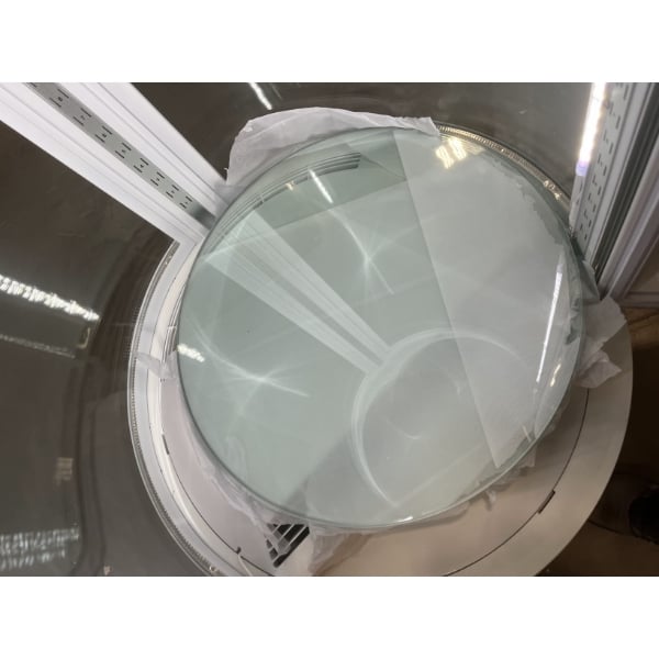Scratch and Dent Avantco BCR-15-HC White Circular Glass Refrigerated Display Case