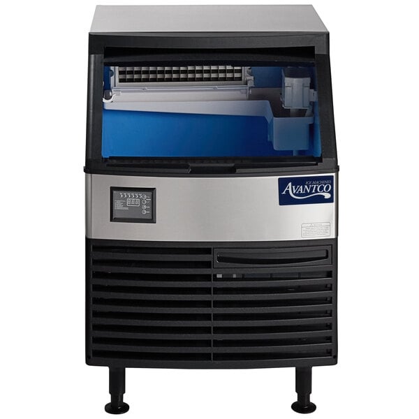 Scratch and Dent Avantco Ice UC-F-160-A 26" Air-Cooled Undercounter Full Cube Ice Machine with 80 lb. Storage Bin - 152 lb., 115V