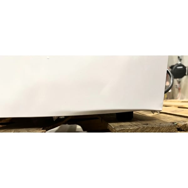 Scratch and Dent Avantco CFM3 White Customizable Countertop Display Freezer with Swing Door