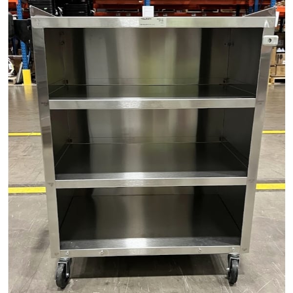 Scratch and Dent Vollrath 97180 4 Shelf Bussing Cart - 27 1/2" x 15 1/2" x 34"