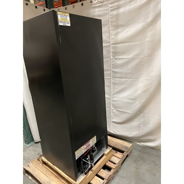 Scratch and Dent Beverage-Air MMR12HC-1-B-18 MarketMax 24" Black Refrigerated Glass Door Merchandiser with Left-Hinged Door