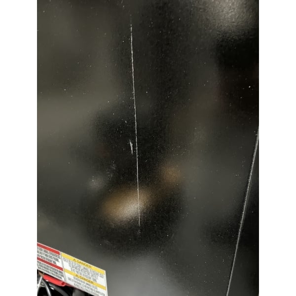 Scratch and Dent Beverage-Air MMR12HC-1-B-18 MarketMax 24" Black Refrigerated Glass Door Merchandiser with Left-Hinged Door