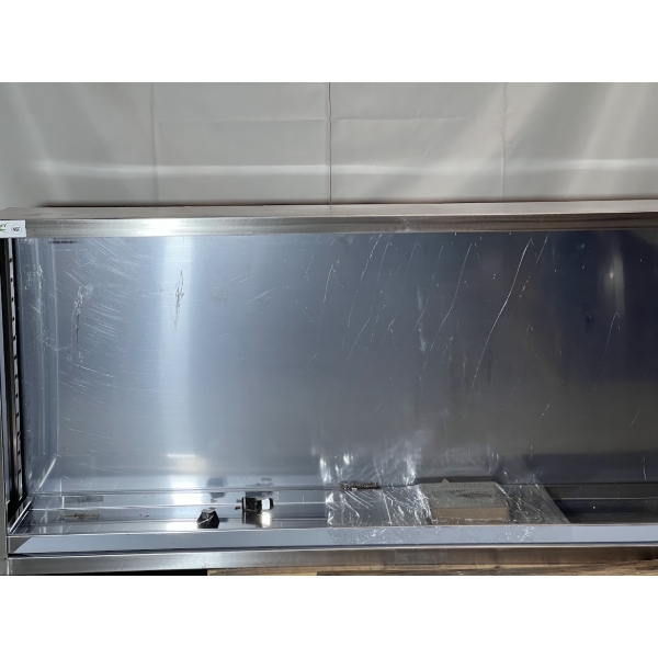 Scratch and Dent Regency 15" x 72" 18 Gauge Type 304 Stainless Steel Dish Cabinet with Adjustable Midshelf